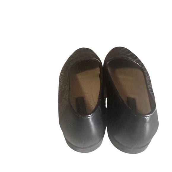 G.H. Bass Co. black woven slip on leather loafers size 6M - Picture 4 of 5